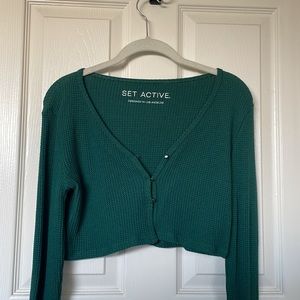 NWOT Set Active Lounge Cardigan - Mojito